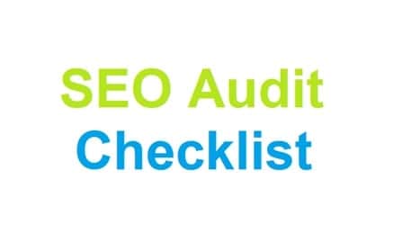 SEO audit checklist