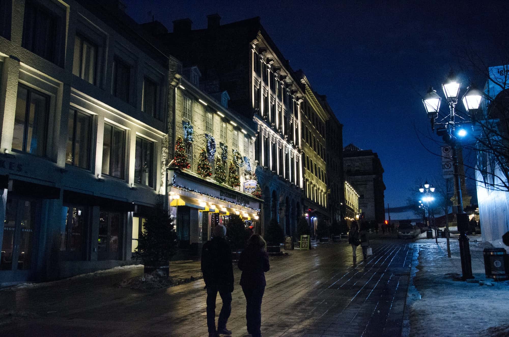 Montreal at night, Old Town